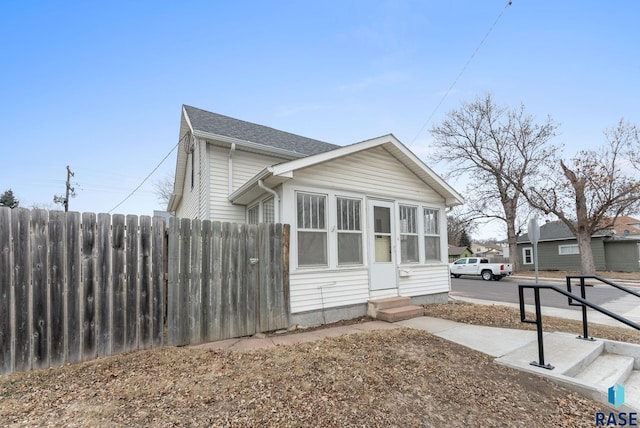 view of front of home