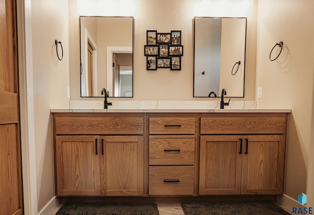 bathroom with vanity