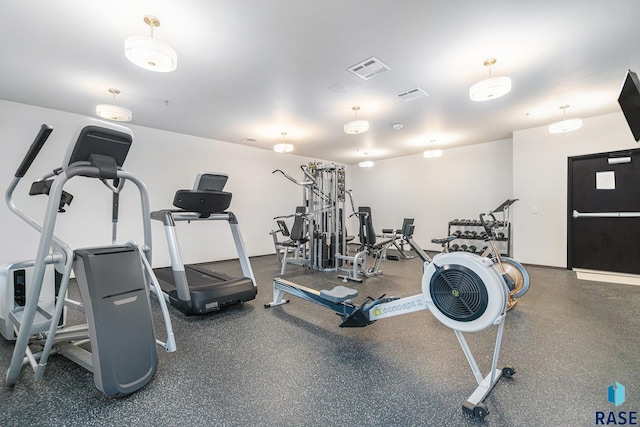 view of exercise room