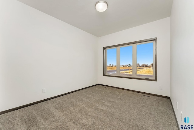 view of carpeted empty room