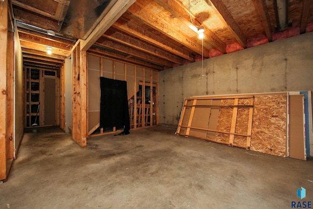 view of basement