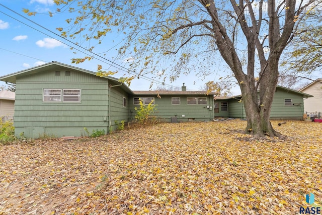 view of back of property