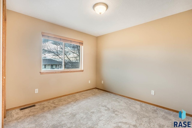 view of carpeted empty room