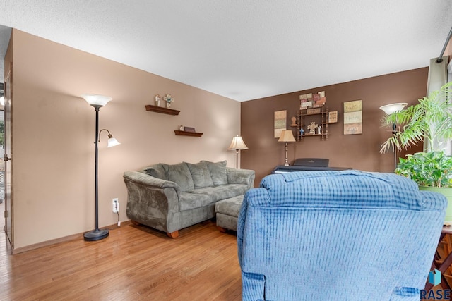 living room featuring hardwood / wood-style floors