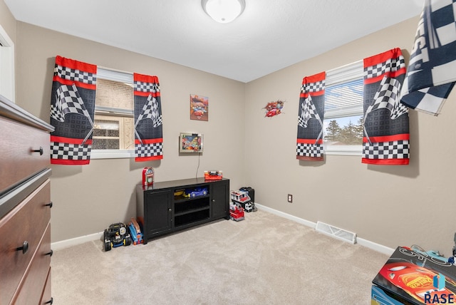 playroom with carpet flooring