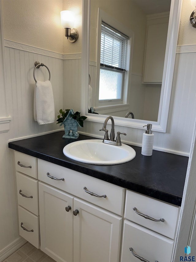 bathroom featuring vanity