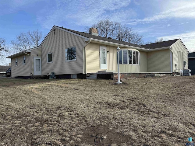 view of rear view of property