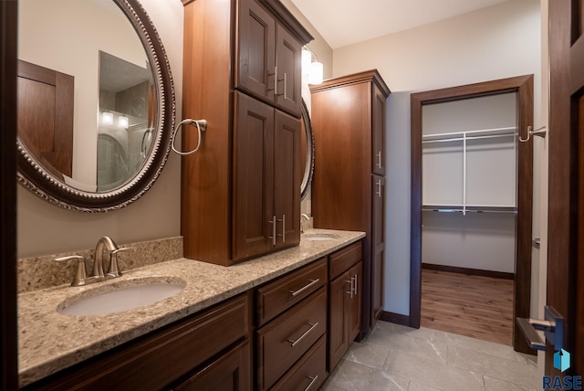 bathroom featuring vanity