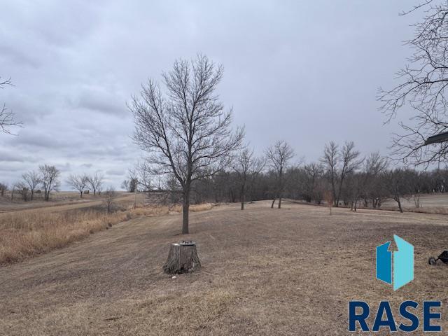 view of yard with a rural view