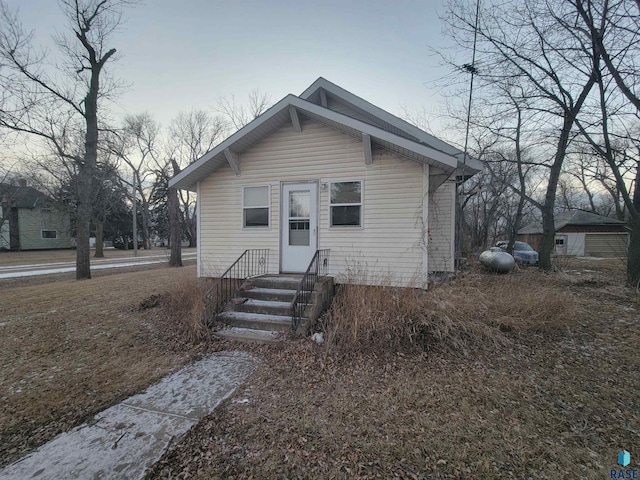 view of bungalow