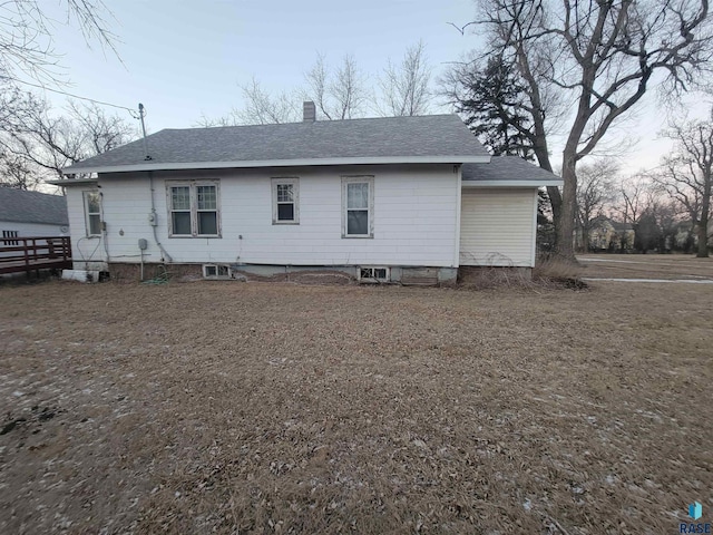 view of back of property