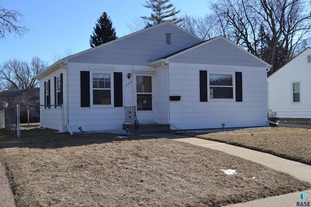 view of bungalow-style house