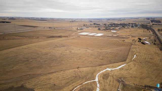 bird's eye view featuring a rural view