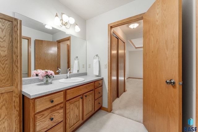 bathroom with vanity