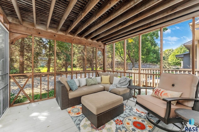 sunroom featuring a healthy amount of sunlight