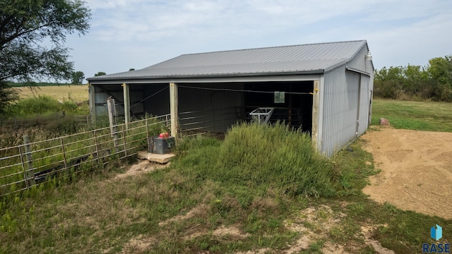 view of outdoor structure