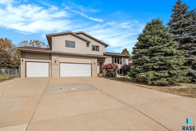 view of front of home featuring a garage