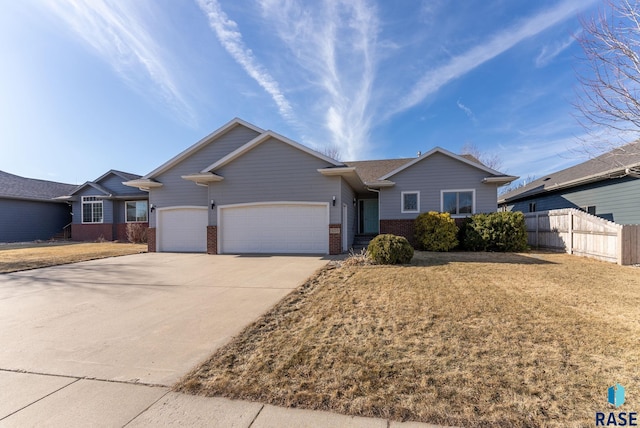 ranch-style house with a garage