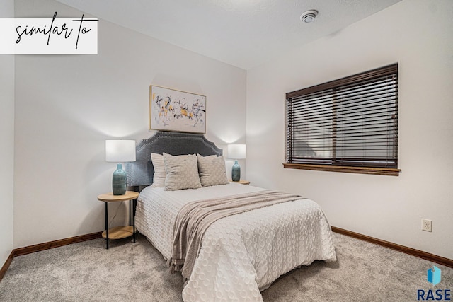 bedroom featuring carpet flooring