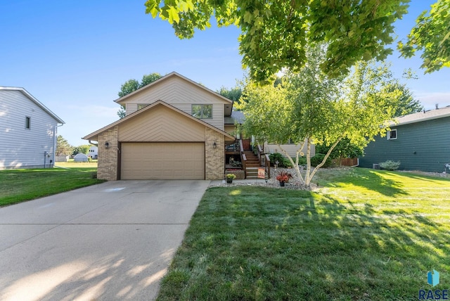 view of front of house with a front yard