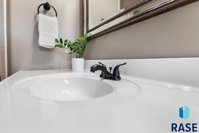 interior details featuring sink