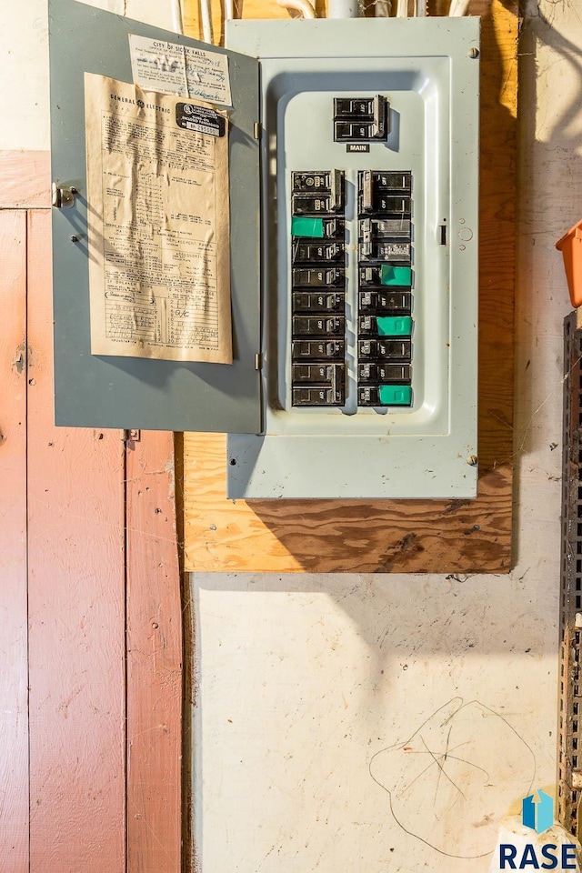 utility room with electric panel