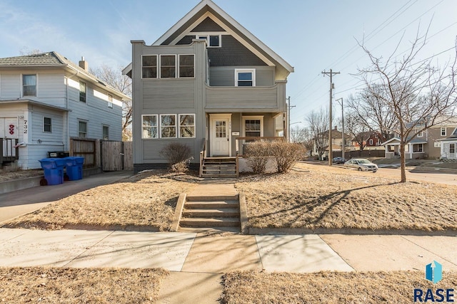 view of front of property