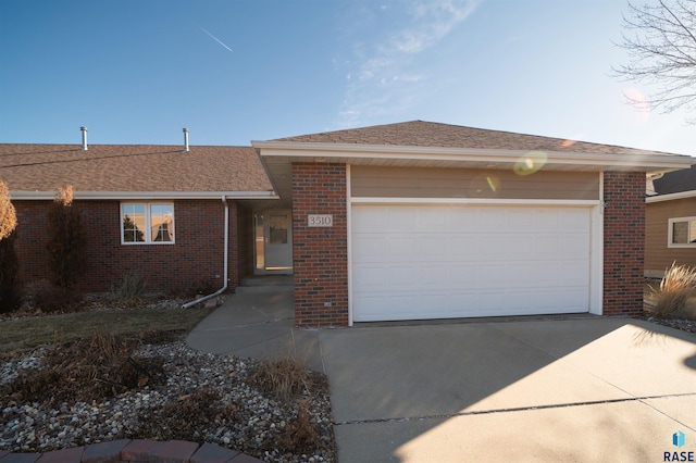 ranch-style house with a garage