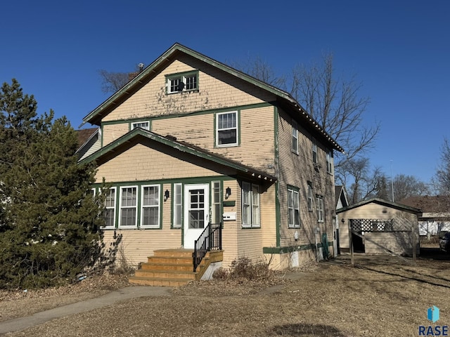 view of front of home