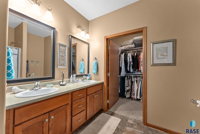 bathroom with vanity