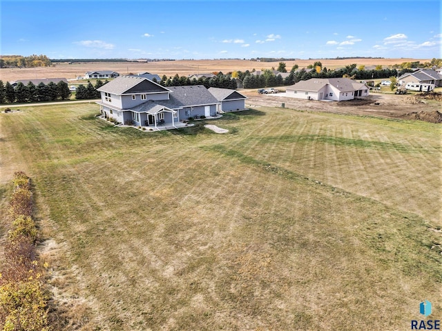 drone / aerial view featuring a rural view