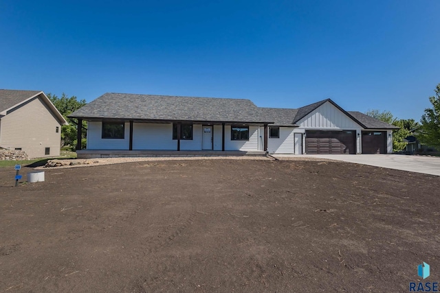 ranch-style house with a garage