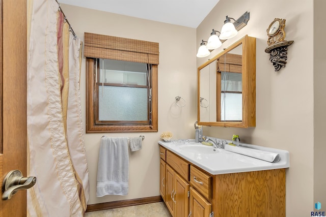 bathroom with vanity