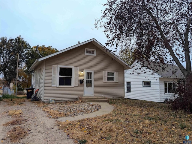 view of rear view of house