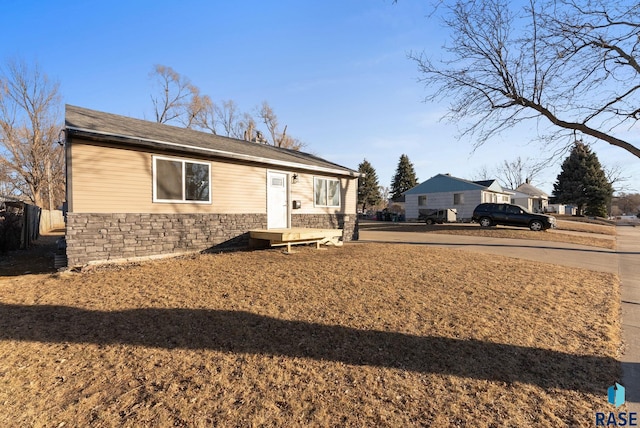 view of front of home