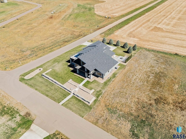 aerial view with a rural view