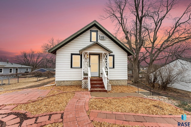 view of bungalow