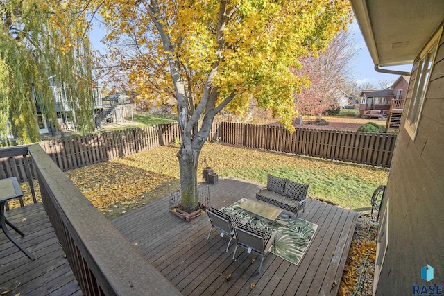 view of wooden terrace