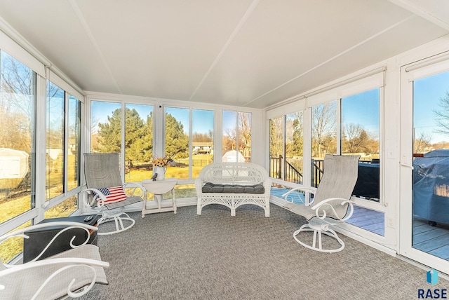 view of sunroom / solarium