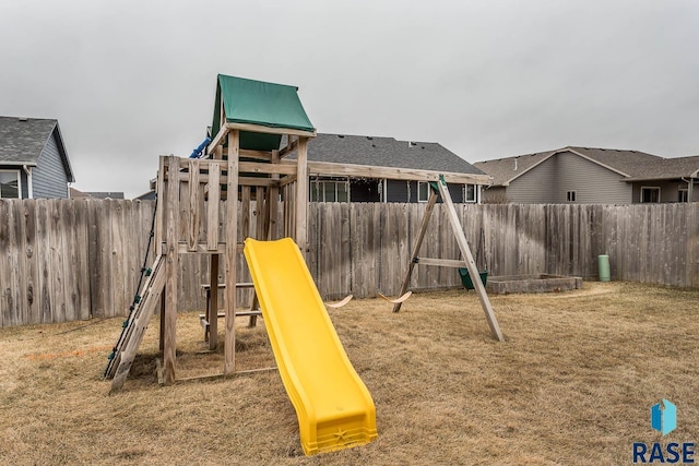 view of jungle gym