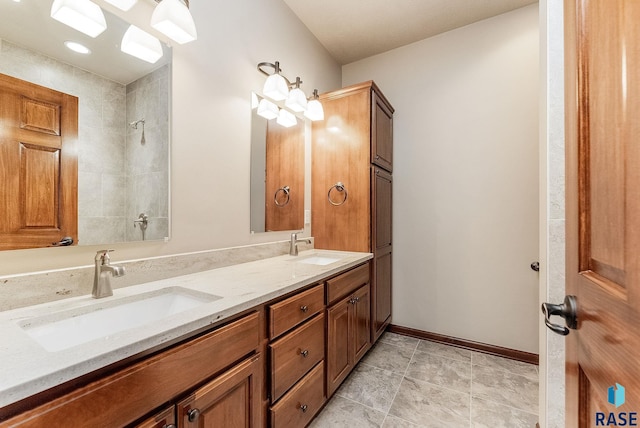 bathroom with vanity