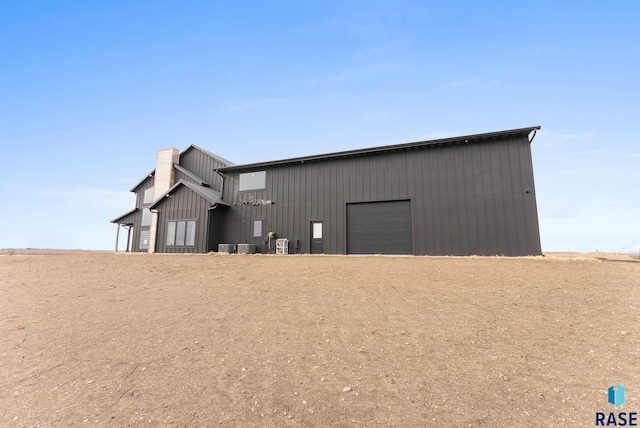 view of outbuilding featuring a garage