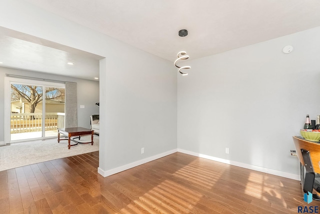 dining area featuring hardwood / wood-style floors