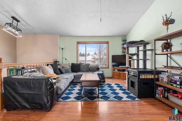 living room featuring hardwood / wood-style floors