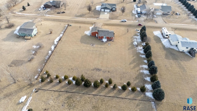 drone / aerial view featuring a rural view