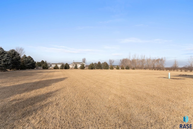 view of yard featuring a rural view