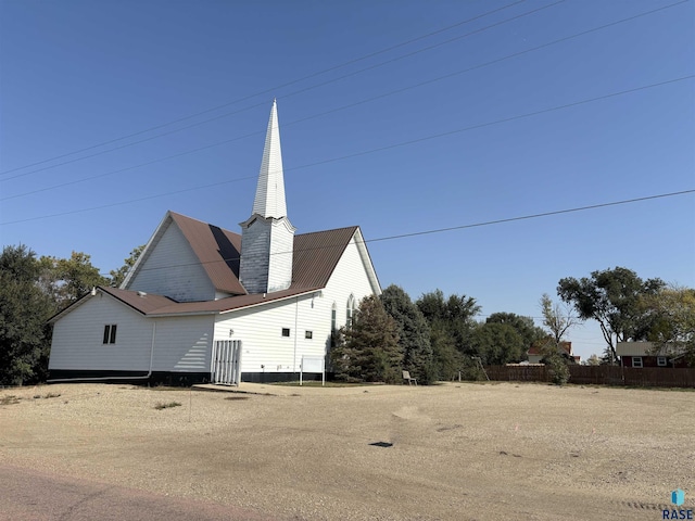 view of side of home