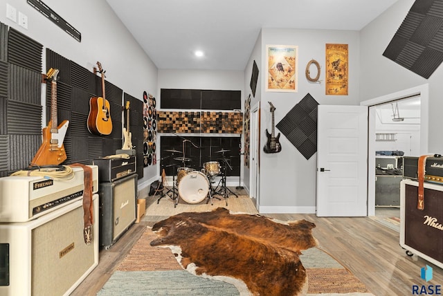 interior space featuring light hardwood / wood-style floors