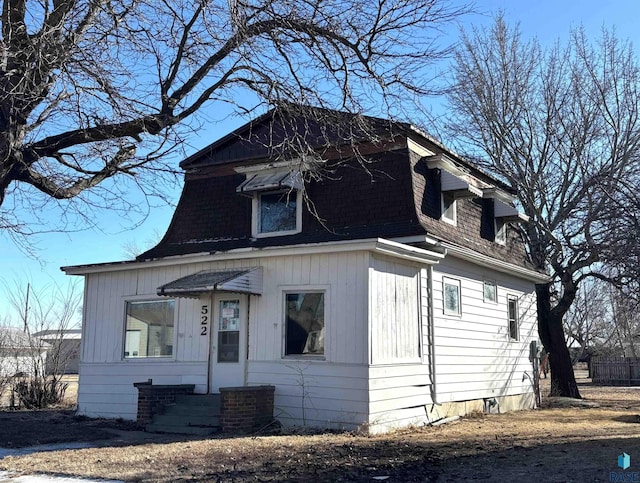 view of front of home