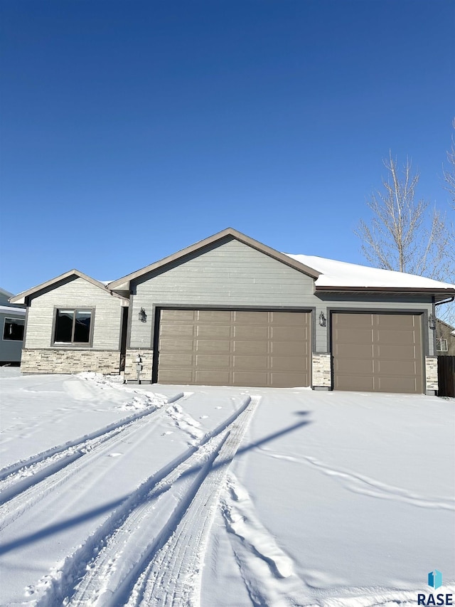 ranch-style house with a garage